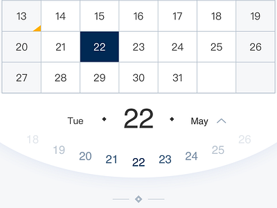 Complete two methods for choosing a date by mmmeng for RED on Dribbble