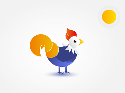 Cock design icon illustration