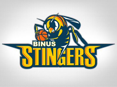 Stingers basketball logo bina nusantara binus sports logo stingers