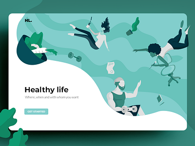 Healthy Life Landing Page