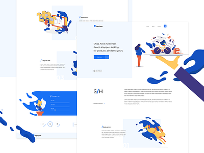 Illustrated One Page Website