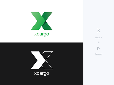 XCARGO arrow design forward logo x