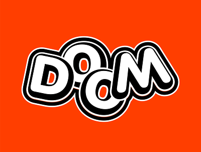 DOOM design doom logo mfdoom red typo typography