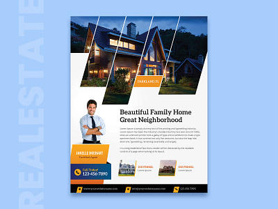 Realestate Agent Flyer Design design flyer design flyerdesign graphics design graphicsdesign poster design print design printdesign sudiptaexpert