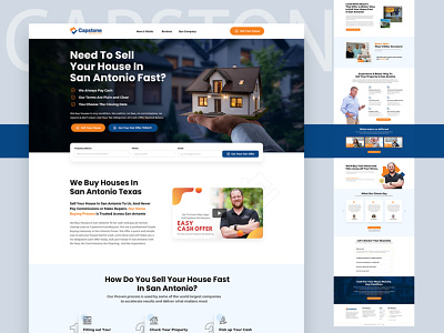 Landing Page Design for Capstone Home Buyers design graphic design landing page landing page design sudiptaexpert web page website design