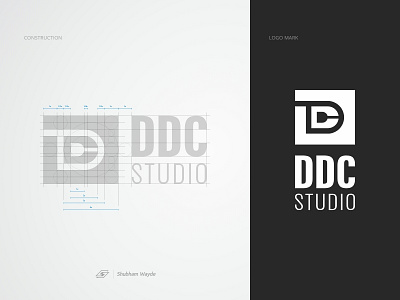 Logo design for a Studio. ddc logo flat logo logo concept logo construction logo design waydeshubham ws