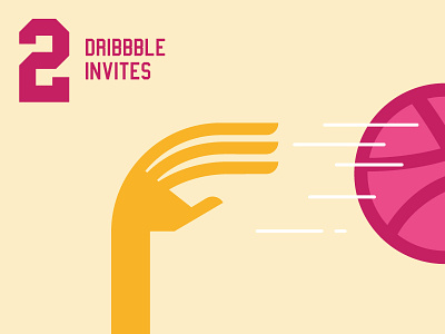2 Dribbble invites draft giveaway invites