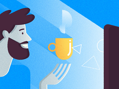 Indigo AI illustrations coffee