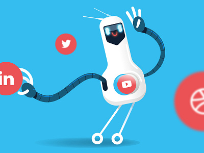 Yay robots ! part 2 ai bot character characterdesign chatbot network robot social sticker
