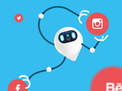 Yay robots ! part 5 ai bot character characterdesign chatbot network robot social sticker