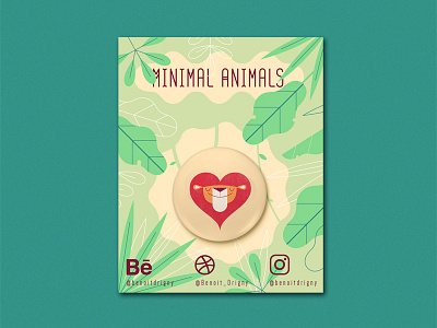 Pin button animal cute goodies jungle lion minimalist pattern pin unicorn