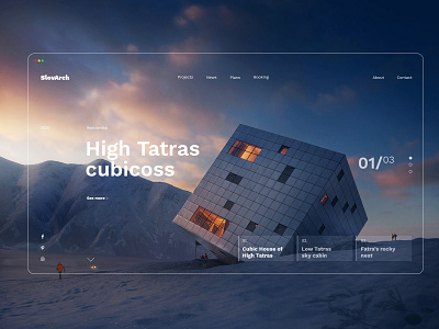 Cubic mountain arch house Slovakia design housing inspiration minimal mountain nature slovakia web