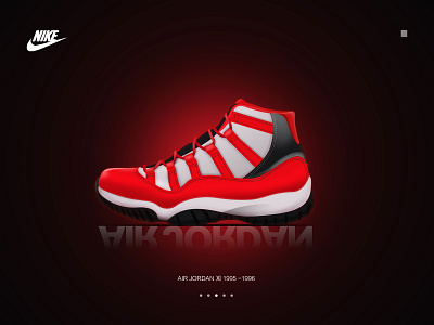 AIR JORDAN Ⅺ 1995-1996 design icon illustration logo typography 图标 应用 插图