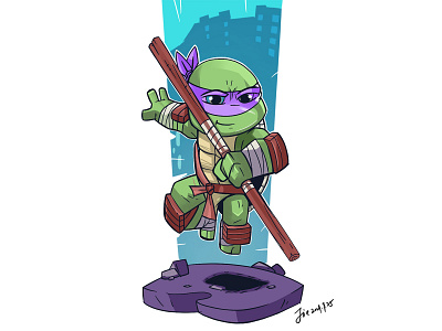 Teenage Mutant Ninja Turtles illustration 插图