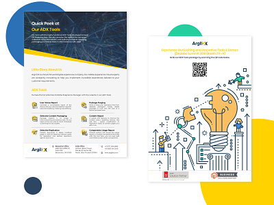 Argil DX Information Leaflet branding design graphic design illustration leaflet pamphlet poster ui vector