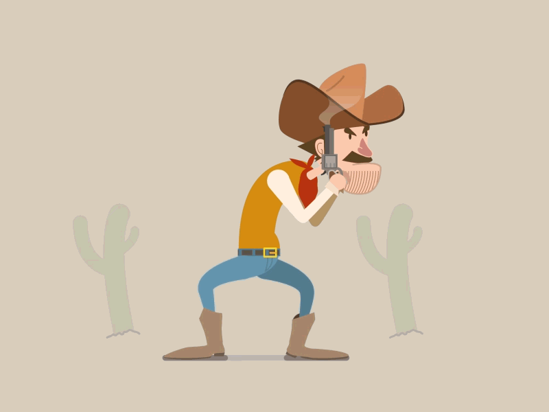 cowboy rigging 2d animation characters cycle motiongraphics walk