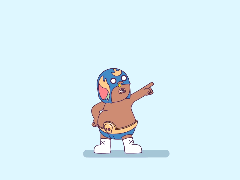 Baby el primo 2d animation characters gif illustration motiongraphics