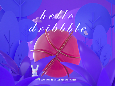 Hello Dribbblers! 3d animation app first first shot
