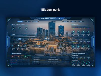Wisdom park visualization design tob ui visualization web