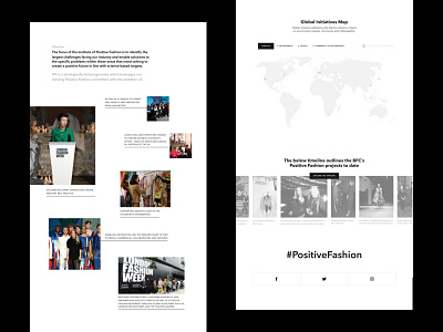 Positive Fashion black clean fashion luxury minimal minimalism web web design webdesign website white