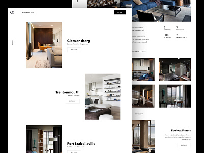 Olga Godynina – Flats for rent design luxury minimal ui user interface website website design