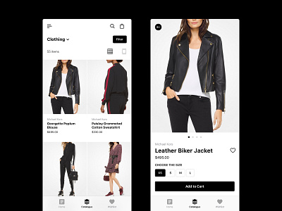 Online Store app concept design ecommerce app interface luxury minimal mobile app mobile design ui uidesign user interface ux