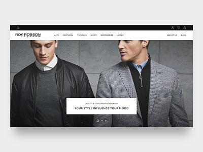 Roy Robson | Homepage ecommerce ecommerce design luxury minimalistic site design uidesign webdesign webdesigner website