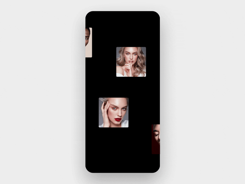 App for the model agency animation app animation app design app website webdesign webdesigner ui ui design ui designer models luxury minimal minimalism concept