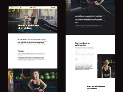 Annet Li Fit – Article blog clean daily dark fitness inspiration minimal minimalism model simple web design webdesign website website design