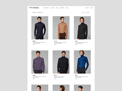 Roy Robson – Catalogue clean concept ecommerce interface luxury minimal minimalism ui uidesign uiux ux uxdesign web website white