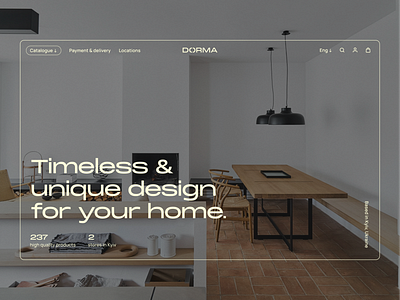 eCommerce – Dorma Furniture branding catalog door ecommerce furniture logo menu shop
