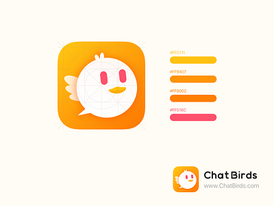 Icon birds app birds chat app design icon logo logo design message ui uidesign