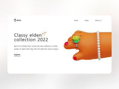 Elden💍 3d art 3d hand 3d illustration 3ddesign 3dillustration 3dmodelling april fool bracelet doodle ecommerce elden ring fashion header illustration jewelry render ring