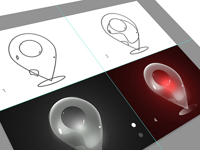 Red Locator concept (Process)