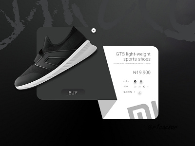 Selling shoes Card 2 add to cart buy clean ecommerce exploration nigeria product card shoe shopping snicker ux xiaomi