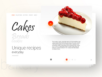 Bakery Landing page