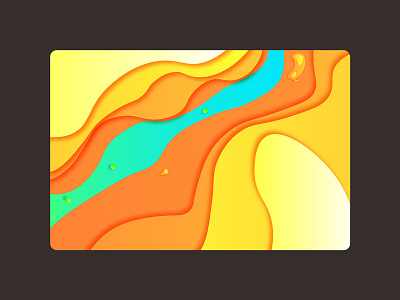 Canyon! ai canyon float gradient illustration leaf ps vector