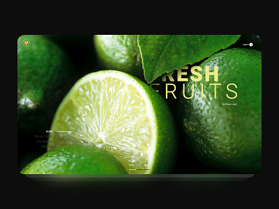 Fresh fruits citrus ecommerce fruit landing page material psd shopping tabs ui ux