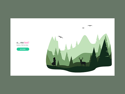 404 art branding clean doodle empty state forest google illustration material minimal true typography ui vector visual design web wild