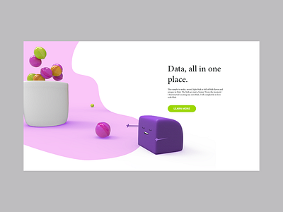 Data, all in one place 3d b2b blog branding clean cloud data doodle dribbble exploration future google illustration landing page maya typography ui ux vector web