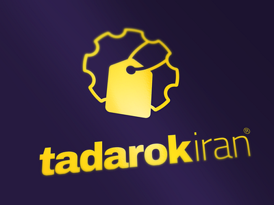 LOGO Designing - TadarokIran brand brand design clean design gear icon illustration industry logo logodesign logotype tag typography vector