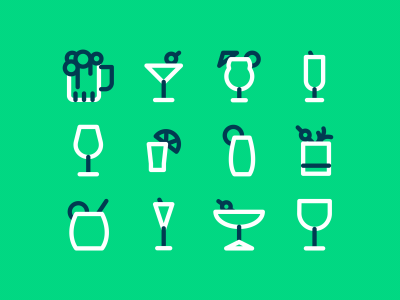 Drink Icons anilemmiler icon icon animation icons iconset illustration