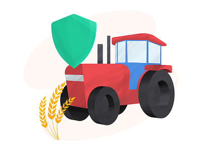 Tractor anilemmiler digital art farming illustration procreate tractor