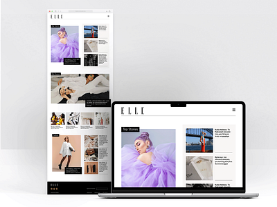 Fashion Magazine design fashion figma redesign ui