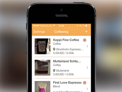 Coffeelog is live in the App Store!