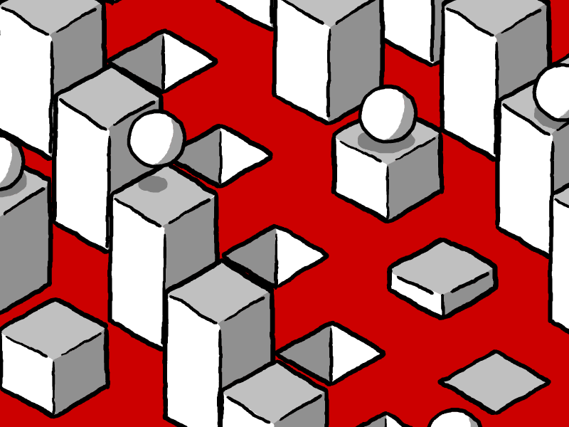 Untitled ball black loop loop animation red stairs white