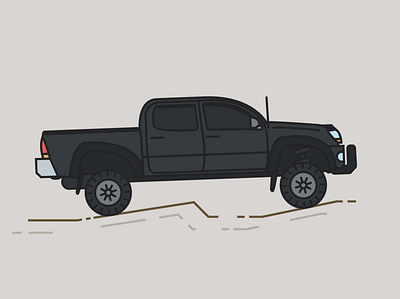 Toyota Tacoma car illustration taco toyota truck trucks