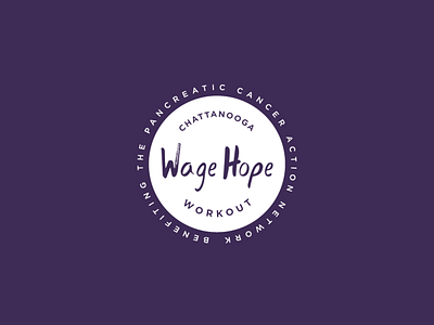Wage Hope Workout chattanooga crossfit logo pancan pancreatic cancer wage hope workout