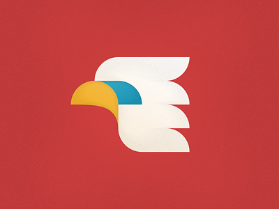 Eagle V2 bird eagle gradients grain icon illustration illustrator texture vector