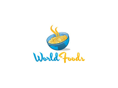 World Foods food logo logodesign world
